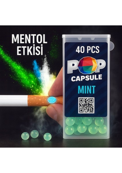 Kutu Aplikatörlü Nane Aromalı 40’lı Mentol Topu