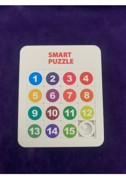 Smart Puzzle Sayı Rakam Temalı Kaydırmalı 16 Parça Yapboz 9x9 Boyutunda