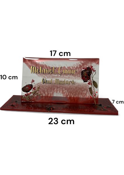Epoksi Reçine Masaüstü Isimlik 13 Farklı Tasarım | Kişiye Özel Ofis Hediyesi | Hediye 17X10 cm fırsatları