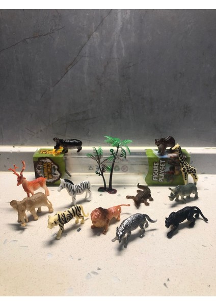 Vahşi Yırtıcı Doğa Hayvanları Oyuncak 13’lü Karakter Figür Set Animal Planet