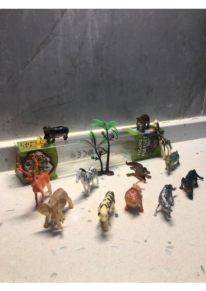 Vahşi Yırtıcı Doğa Hayvanları Oyuncak 13’lü Karakter Figür Set Animal Planet modelleri