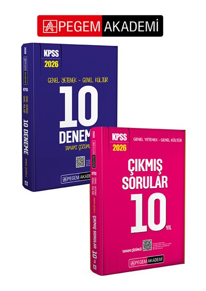 PEGEM AKADEMİ 2026 KPSS Genel Yetenek Genel Kültür Tamamı Çözümlü