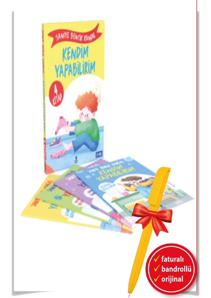 Alfa Kalem+ Kendim Yapabilirim Kutulu Set 4 Kitap (Saniye Bencik Kangal) Yeni Çocuk Kitap