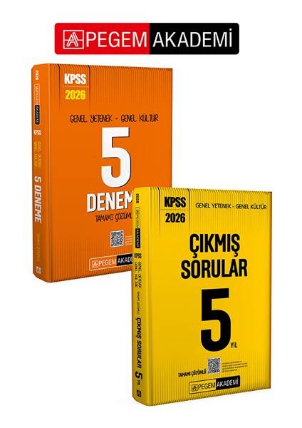 PEGEM AKADEMİ 2026 KPSS Genel Yetenek Genel Kültür Tamamı Çözümlü