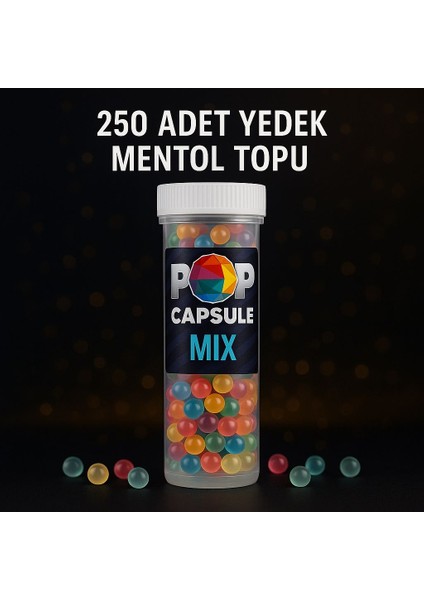 250'LI Yedek Mix Mentol Topu Şişesi (Aplikatörsüz)