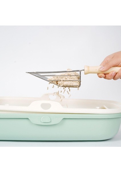 Ahşap Saplı Metal Kum Temizleme Küreği