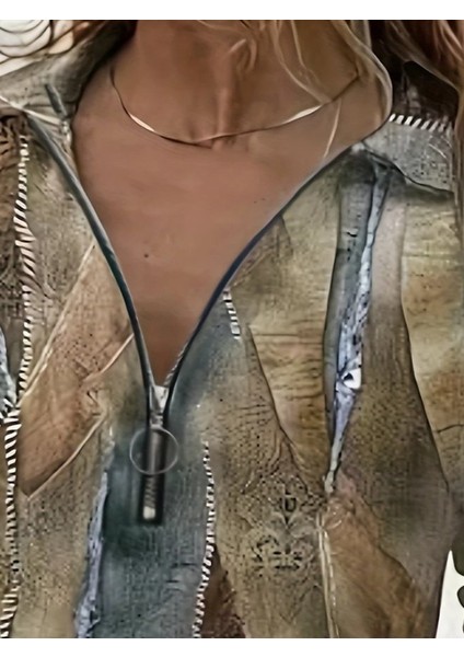 Cottonlab Kadın Uzun Kollu Önden Fermuarlı Iki Iplik Bluz fiyatları