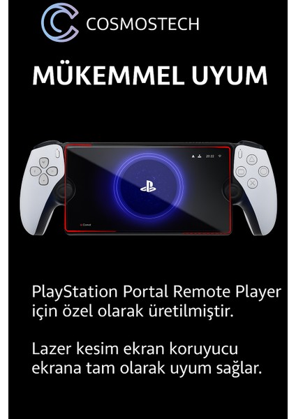 Playstation Portal Temperli Ekran Koruyucu Kırılmaz Cam – 9h Sertlik, Hd Şeffaflık, Parmak Izi Önleyici, Çizilmez fiyatları