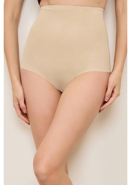 Yüksek Bel Sıkılaştırıcı Ten Rengi Külot Korse