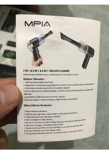 Mpıa 8 In 1 Araç Süpürgesi