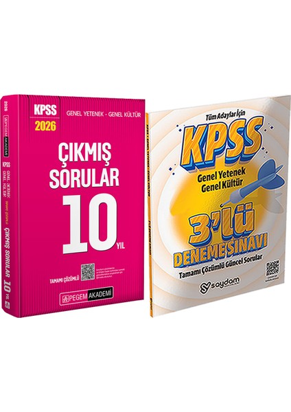 2026 Kpss Tamamı Çözümlü Çıkmış Sorular 10 Yıl - 3 Deneme