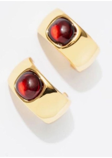 Mng Taşlı Halka Küpe