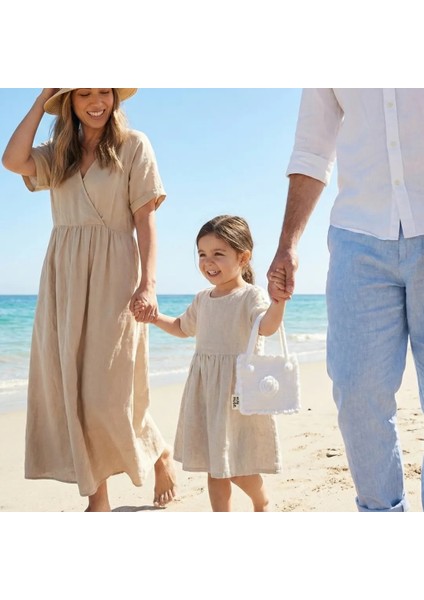 El Örgüsü Kız Çocuk El Çantası - Snowy Rose - 3D Güllü - Beyaz modelleri