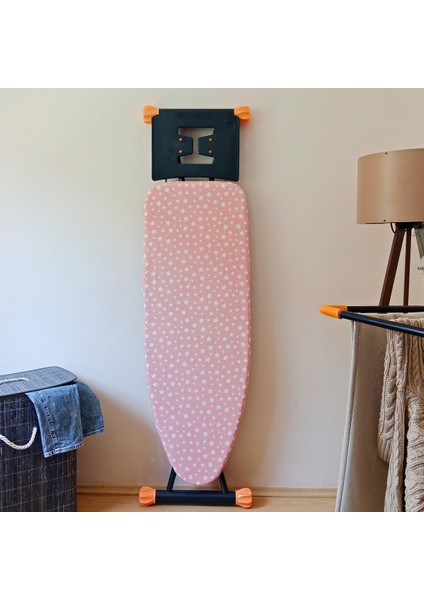 Büyük Boy Ipli Stoperli Keçeli Ütü Masası Kılıfı 55X140CM, Pembe