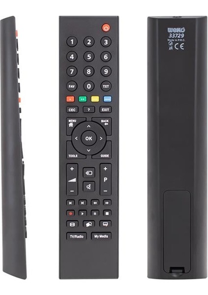 - Media Tuşlu LCD Tv Kumandası