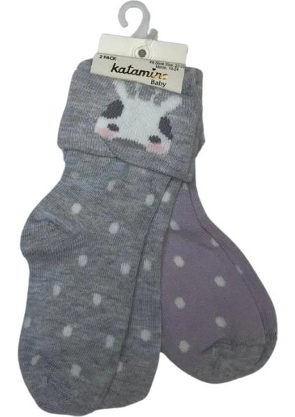 Çocuk Lintan 2'li Bebek Soket Çorap K46272 Asorti fiyatları