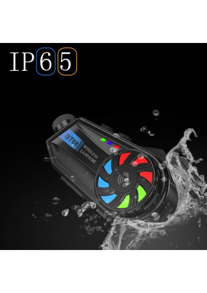 Intercom Kameralı 1080P Motosiklet Kask Intercom Kulaklık Wifi 3000MAH Video Kayıt IP65 5.4bluetooth