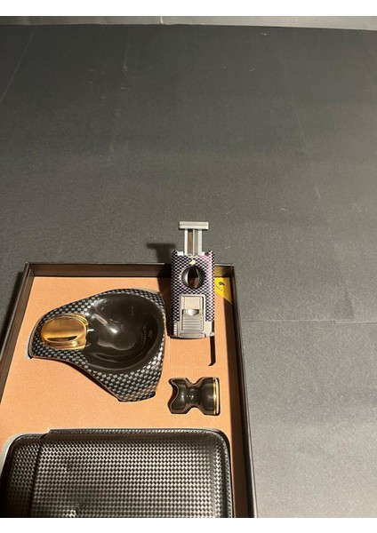 4'lü Puro Seti - Çakmak & Kesici & Kılıf & Küllük & Tutucu fiyatları