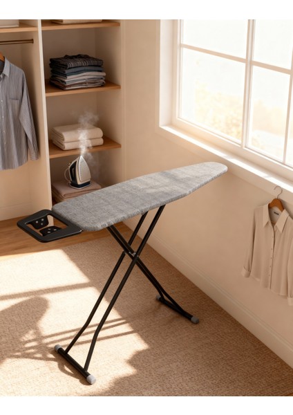 Pratik ve Şık Gri Ütü Masası, Kullanışlı Tasarım ve Dayanıklı Yapı fiyatları