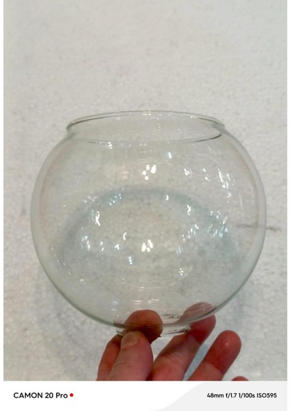 Şeffaf Büyük Top Fanus Avize Camı ( BOY 14CM-ÇAPI 14 CM)