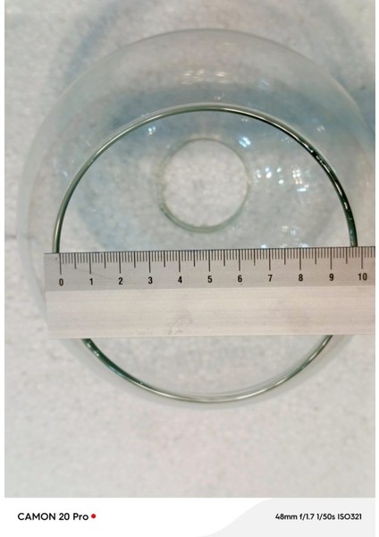 Şeffaf Büyük Top Fanus Avize Camı ( BOY 14CM-ÇAPI 14 CM) fırsatları