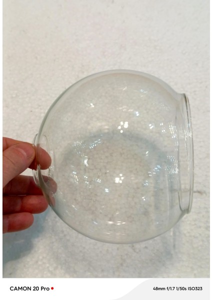 Şeffaf Büyük Top Fanus Avize Camı ( BOY 14CM-ÇAPI 14 CM) indirimleri