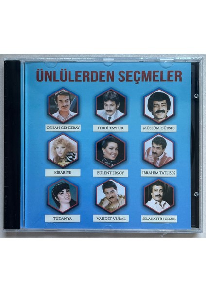 Ünlülerden Seçmeler CD O.gencebay,f.tayfur,m.gürses,i.tatlıses … (Orijina Baskı Cd)