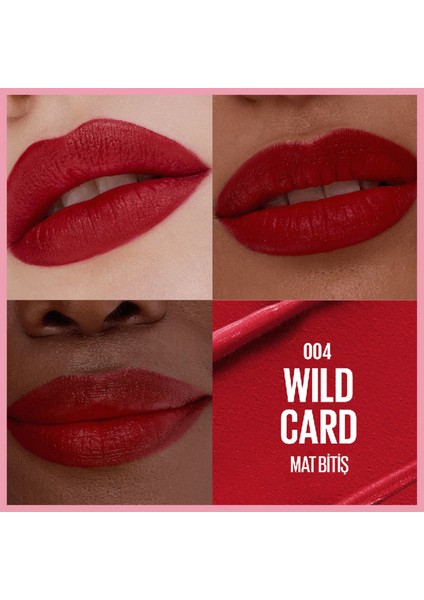 Serum Etkili Hyalüronik Asit ve Besleyici Yağ Içeren Ruj - 004 Wild Card modelleri
