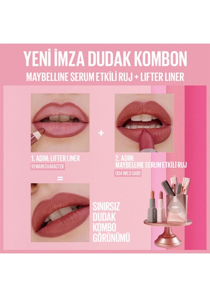 Serum Etkili Hyalüronik Asit ve Besleyici Yağ Içeren Ruj - 004 Wild Card indirimleri