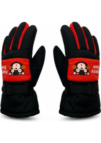 Çocuk Kışlık Kayak & Kar Eldiveni – Polar Astarlı, Suya Dayanıklı, Sıcak Tutan Model (4–10 Yaş)