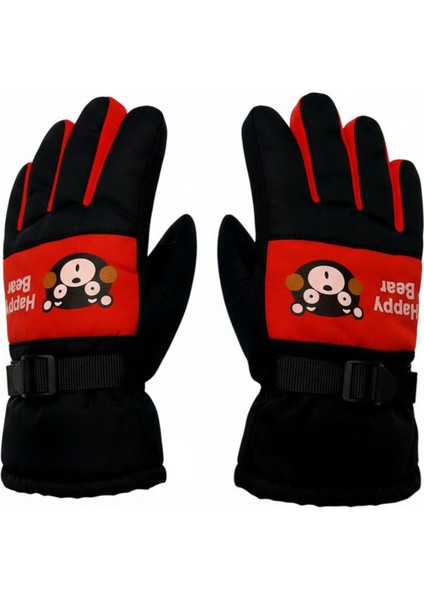 Çocuk Kışlık Kayak & Kar Eldiveni – Polar Astarlı, Suya Dayanıklı, Sıcak Tutan Model (4–10 Yaş)