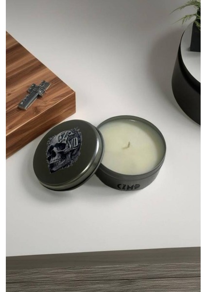 Anatomical Skull Metal Kutulu Soya Mum – 150 gr modelleri