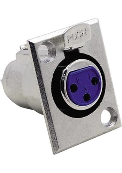 3 Pin Xlr Dişi Şase Konnektör CK114