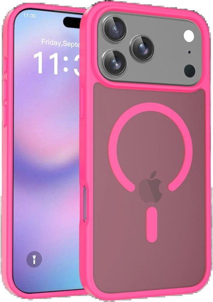 Apple iPhone 17 Pro Max Jota Magsafe Kapak - ROSE-(5796)