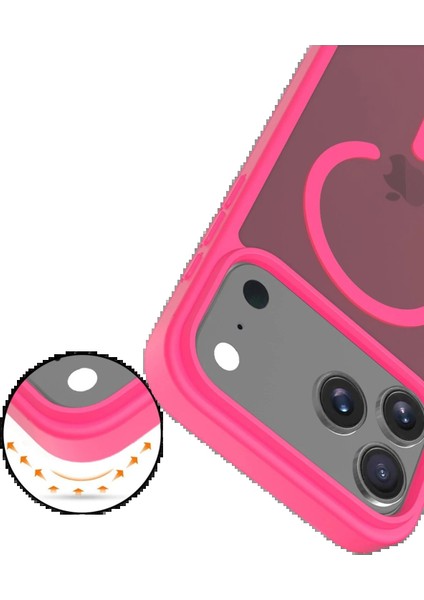 Apple iPhone 17 Pro Max Jota Magsafe Kapak - ROSE-(5796) fiyatları