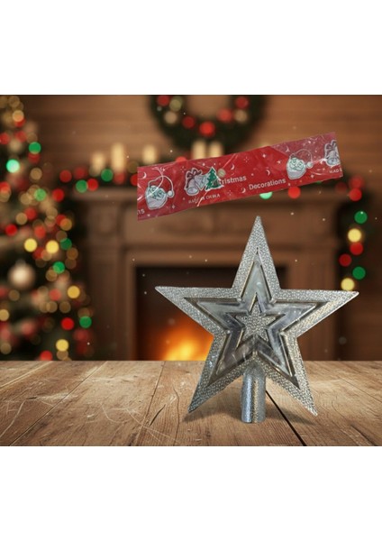 Yılbaşı Ağacı Tepelik Yıldız – Gold / Gümüş / Kırmızı fiyatları