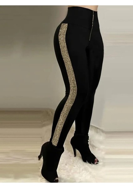 Cottonlab Kadın Yüksek Bel Yan Şerit Detaylı Dalgıç Tayt fiyatları