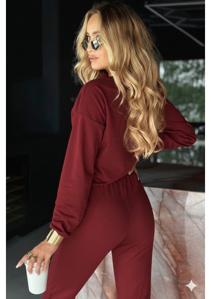 Cottonlab Kadın Uzun Kollu V Yakalı Viskon Iki Iplik Bluz ve Pantolon Ikili Takım indirimleri