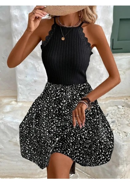 Cottonlab Kadın Omuzlardan Açık Reglan Kol Detaylı Üst Fırfırlı Kaşkorse Alt Süprem Elbise fiyatları