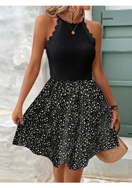 Cottonlab Kadın Omuzlardan Açık Reglan Kol Detaylı Üst Fırfırlı Kaşkorse Alt Süprem Elbise indirimleri