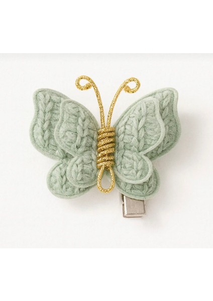 Vintage Örgü Kelebek Toka