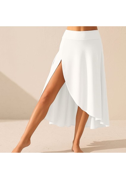 Cottonlab Kadın Cep Detay Taytlı Sandy Etek