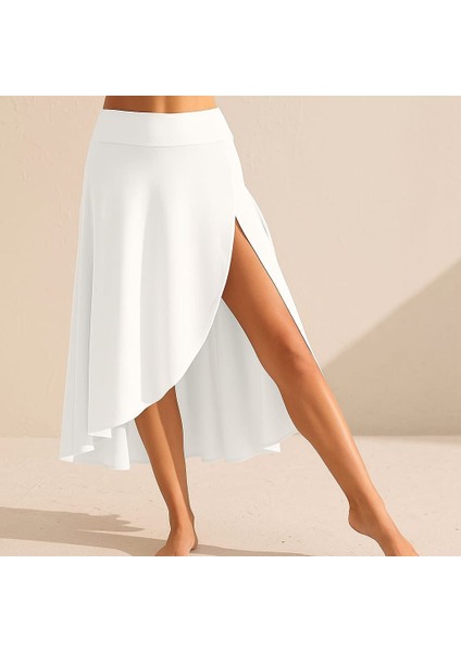 Cottonlab Kadın Cep Detay Taytlı Sandy Etek modelleri