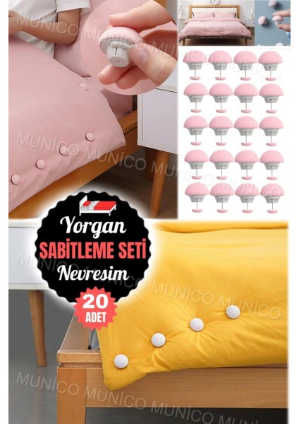 20 Adet Nevresim Klipsi ve Düğmesi Seti, Estetik ve Pratik Yatak Düzenleme fiyatları
