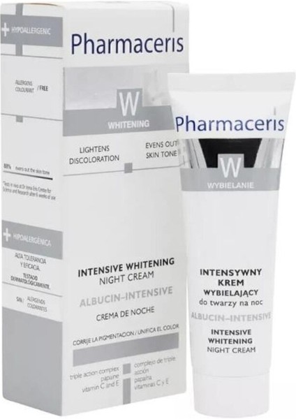 W Albucin-Tone Evening, Skin Regulating, And Intense Whitening Night Cream 1843ERDM