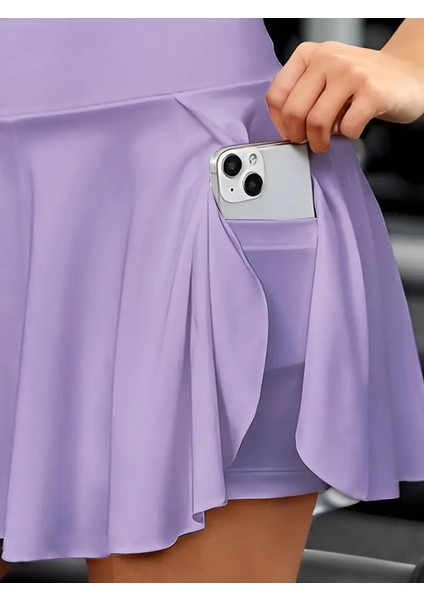 Cottonlab Kadın Yüksek Bel Cepli Sandy Short Etek modelleri