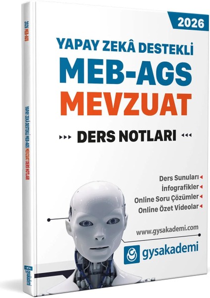 GYS Akademi 2026 MEB-AGS Yapay Zeka Destekli Mevzuat Ders Notları