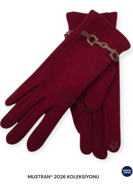 Suyutti Kadın Dokunmatik Süet Eldiven – Tokalı Kışlık Şık Model | Yeni Sezon 2026 Koleksiyonu
