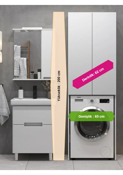 Amazon Mdf Çamaşır Makinesi Dolabı fırsatları