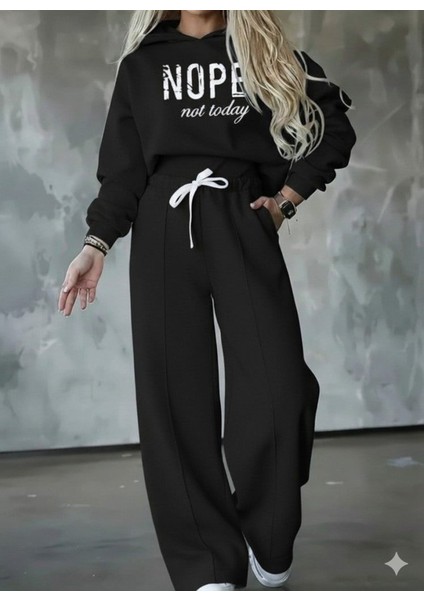 Cottonlab Kadın Uzun Kollu Nope Baskılı Beli Ribanalı Ikili Takım fiyatları